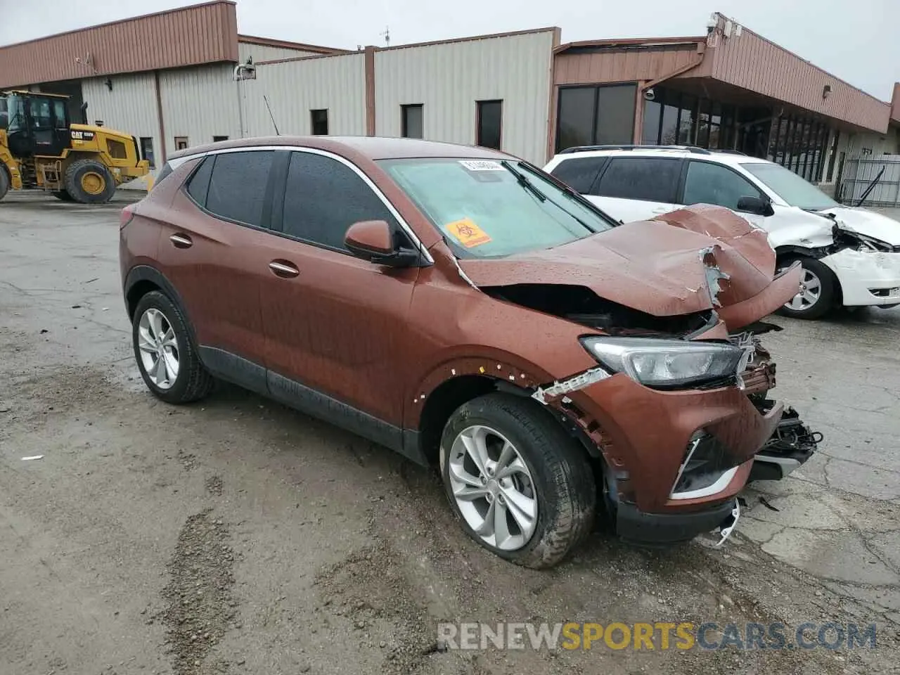 4 Фотография поврежденного автомобиля KL4MMBS21MB129076 BUICK ENCORE 2021