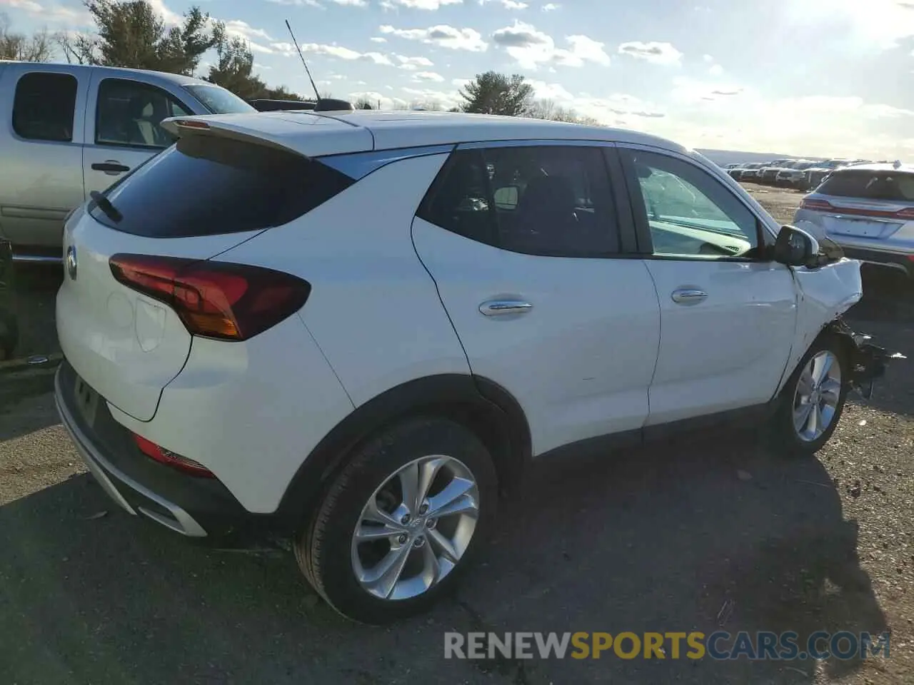 3 Фотография поврежденного автомобиля KL4MMBS21MB174874 BUICK ENCORE 2021