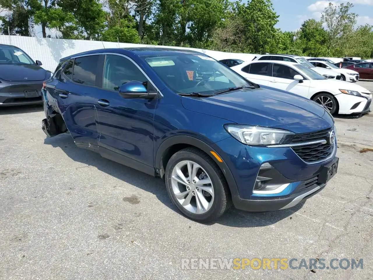4 Фотография поврежденного автомобиля KL4MMBS22MB080292 BUICK ENCORE 2021