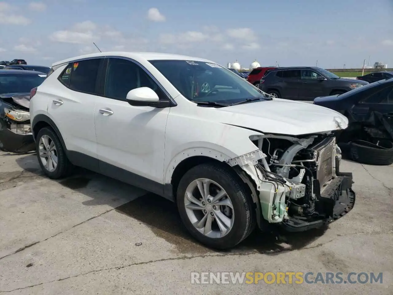 4 Фотография поврежденного автомобиля KL4MMBS24MB055359 BUICK ENCORE 2021