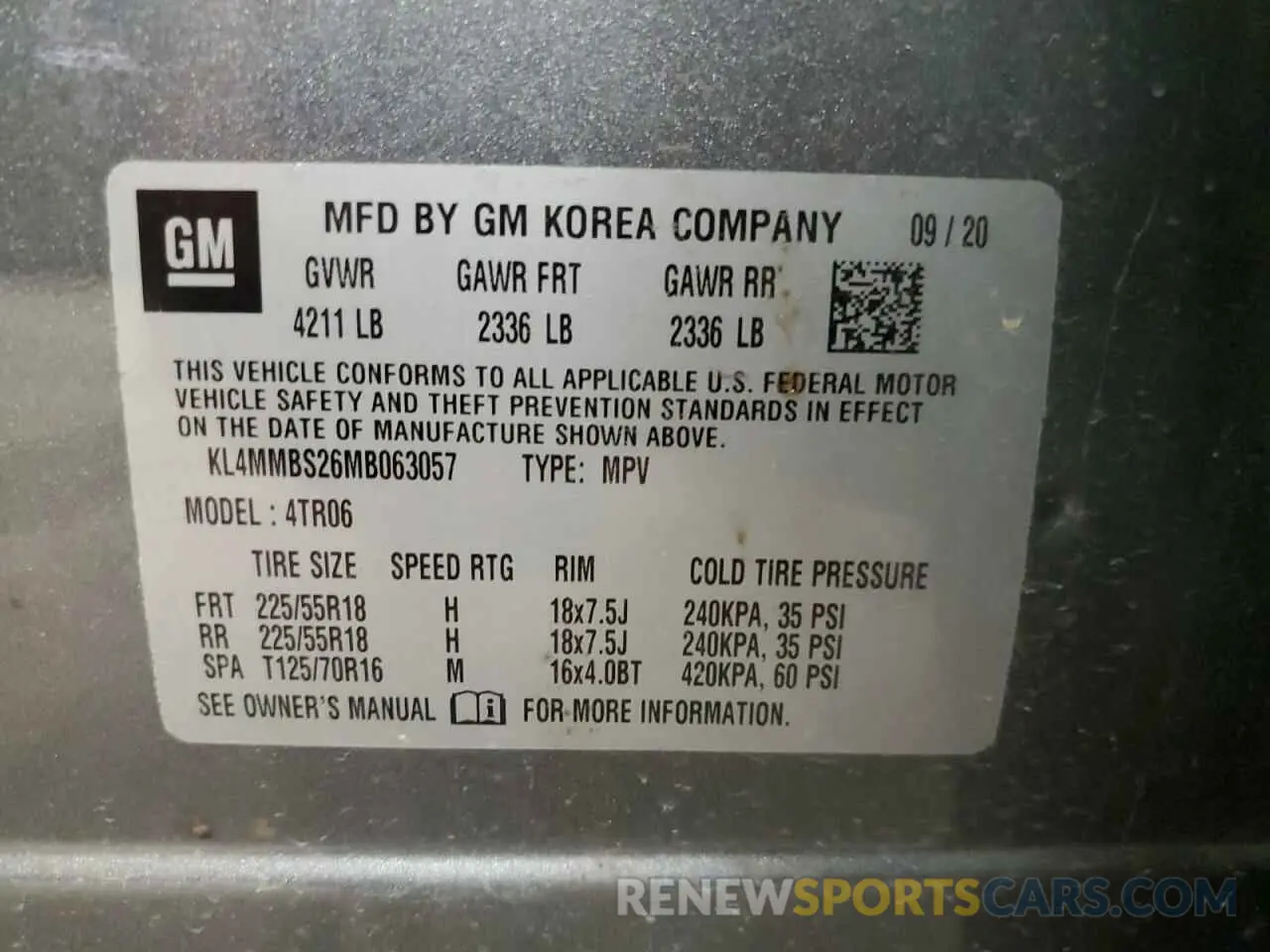 14 Фотография поврежденного автомобиля KL4MMBS26MB063057 BUICK ENCORE 2021