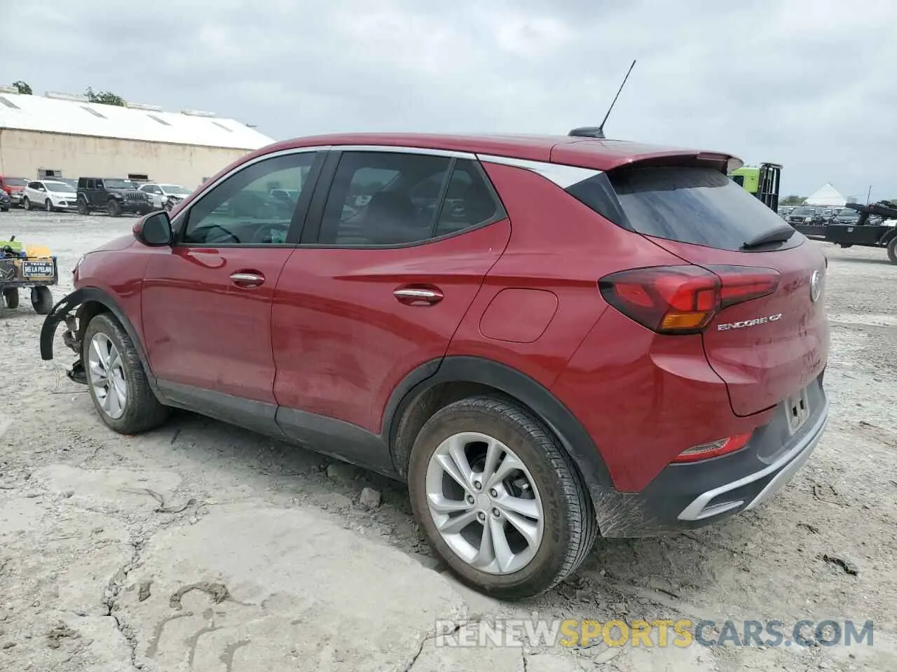 2 Фотография поврежденного автомобиля KL4MMBS27MB043514 BUICK ENCORE 2021