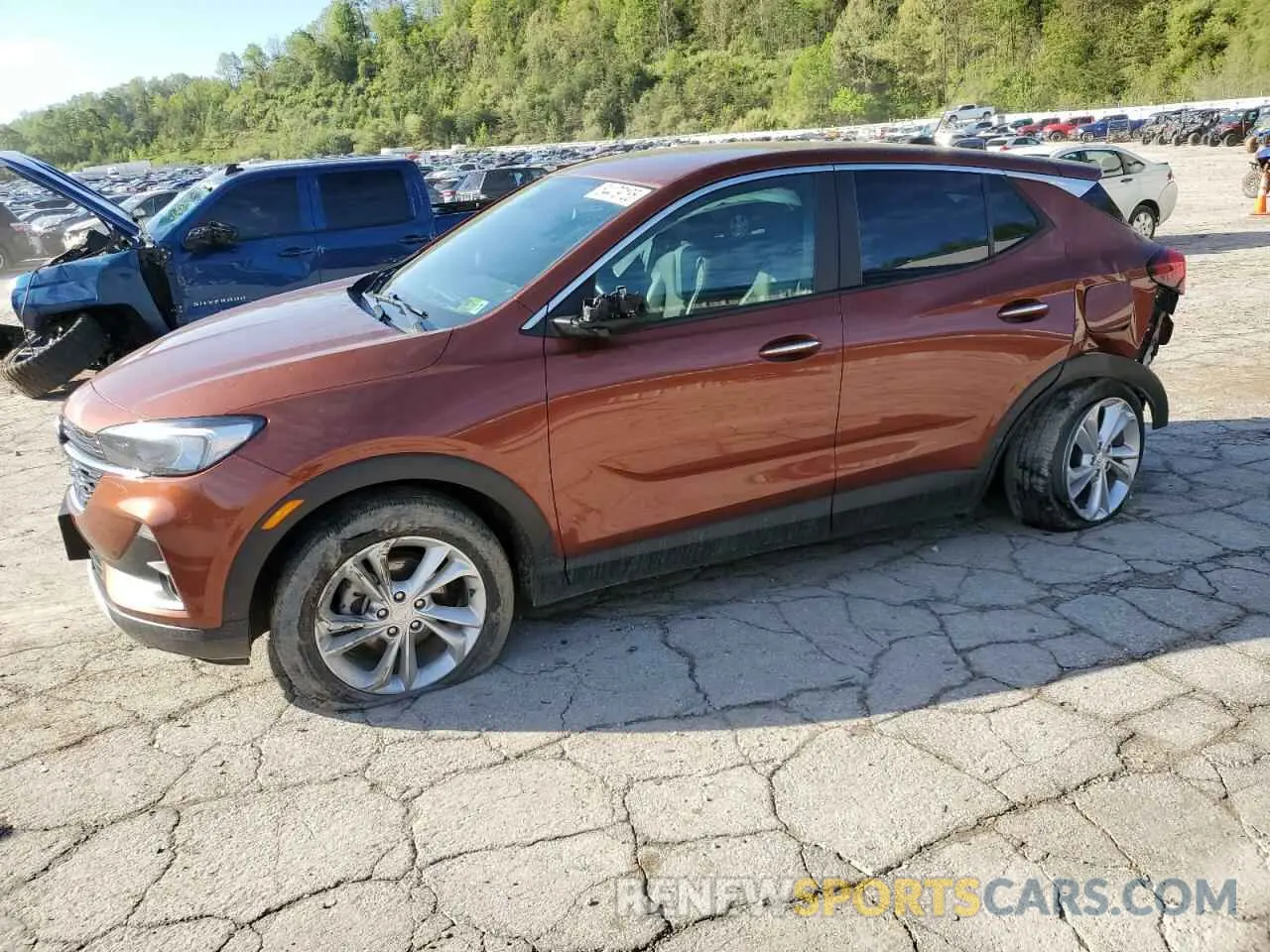1 Фотография поврежденного автомобиля KL4MMCSL5MB141259 BUICK ENCORE 2021