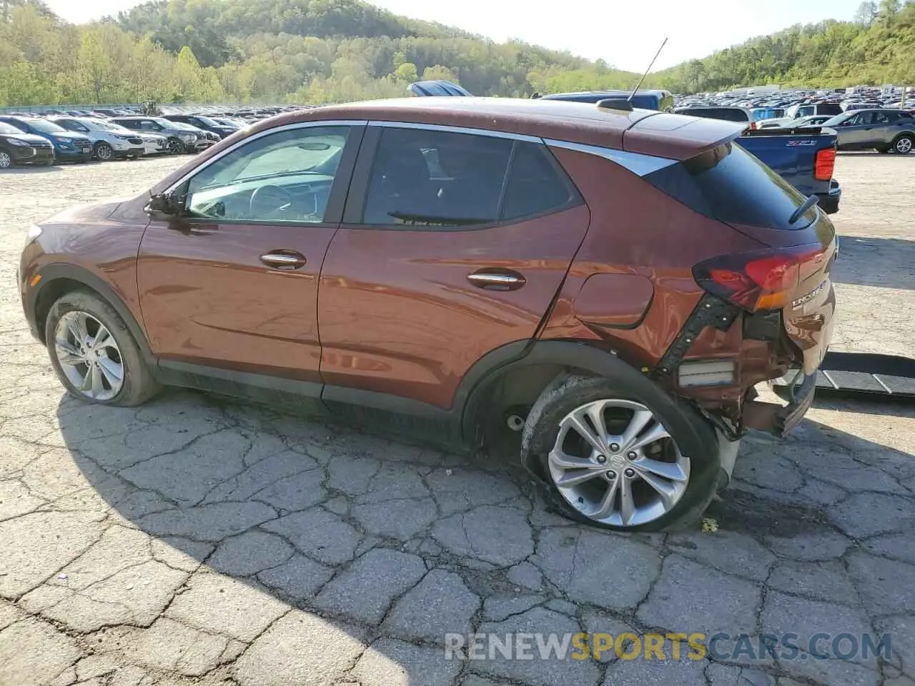 2 Фотография поврежденного автомобиля KL4MMCSL5MB141259 BUICK ENCORE 2021
