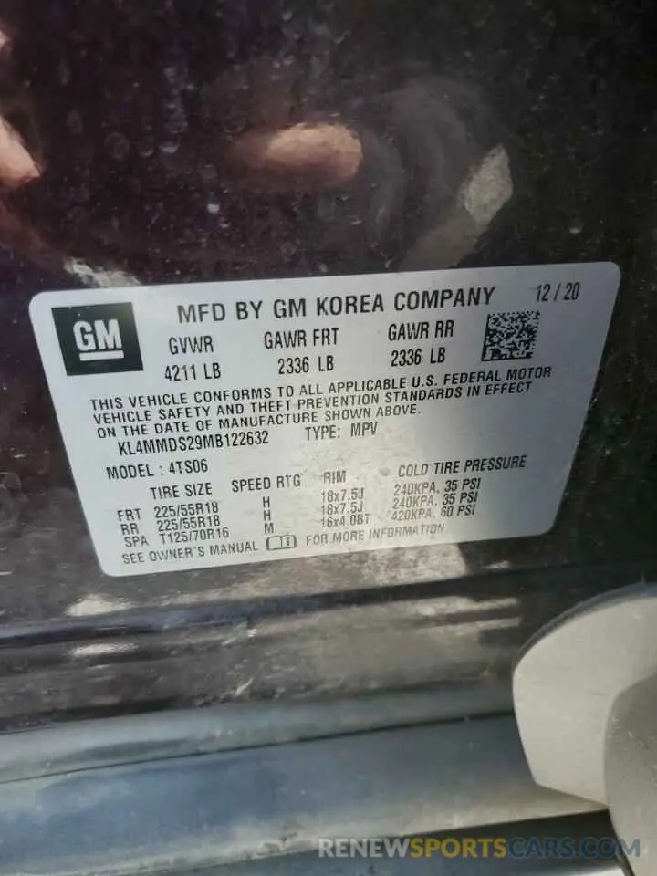 13 Фотография поврежденного автомобиля KL4MMDS29MB122632 BUICK ENCORE 2021