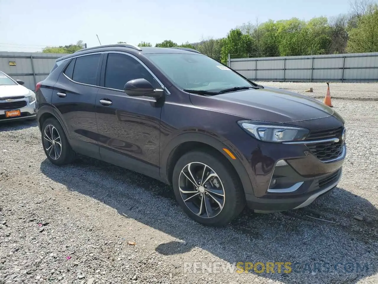 4 Фотография поврежденного автомобиля KL4MMDS29MB122632 BUICK ENCORE 2021