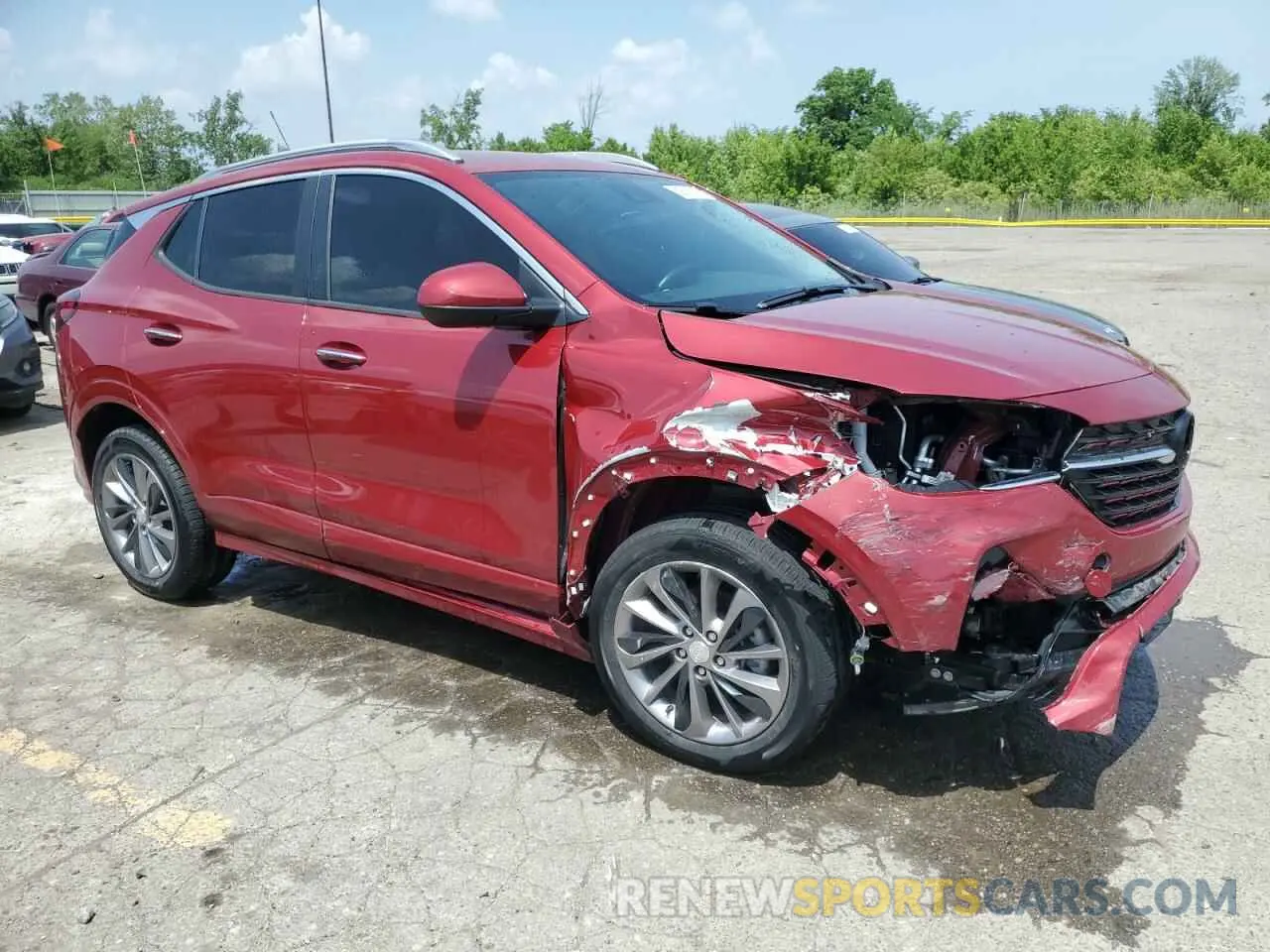 4 Photograph of a damaged car KL4MMESL5MB112601 BUICK ENCORE 2021