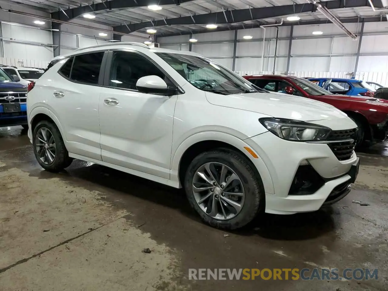 4 Фотография поврежденного автомобиля KL4MMESL6MB173195 BUICK ENCORE 2021