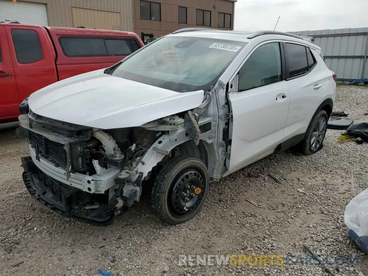 1 Photograph of a damaged car KL4MMESL8MB048361 BUICK ENCORE 2021