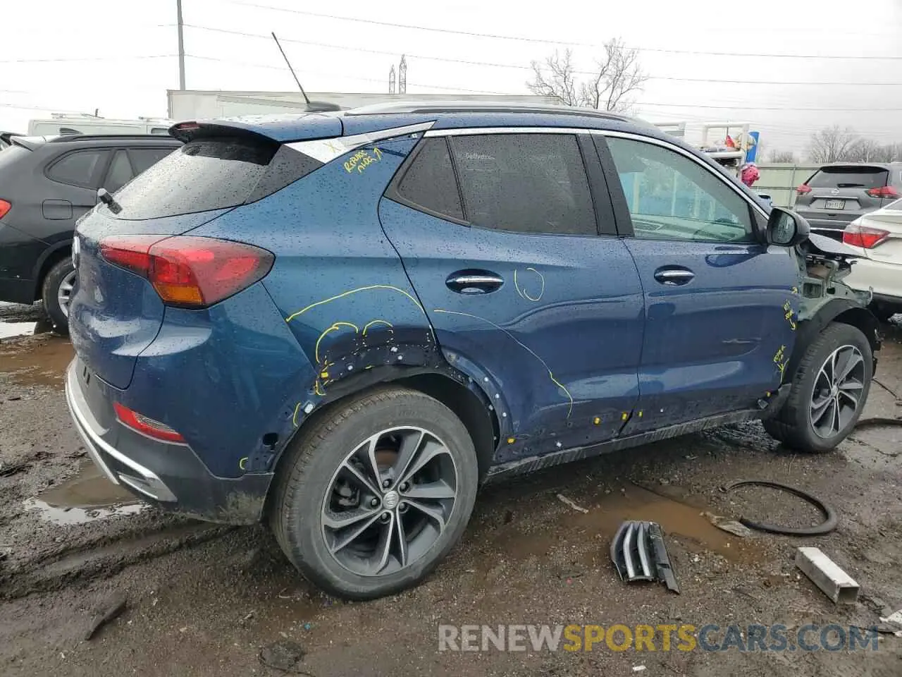 3 Фотография поврежденного автомобиля KL4MMFSL3MB126714 BUICK ENCORE 2021