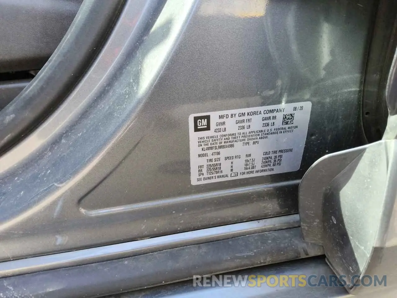 12 Фотография поврежденного автомобиля KL4MMFSL9MB044986 BUICK ENCORE 2021