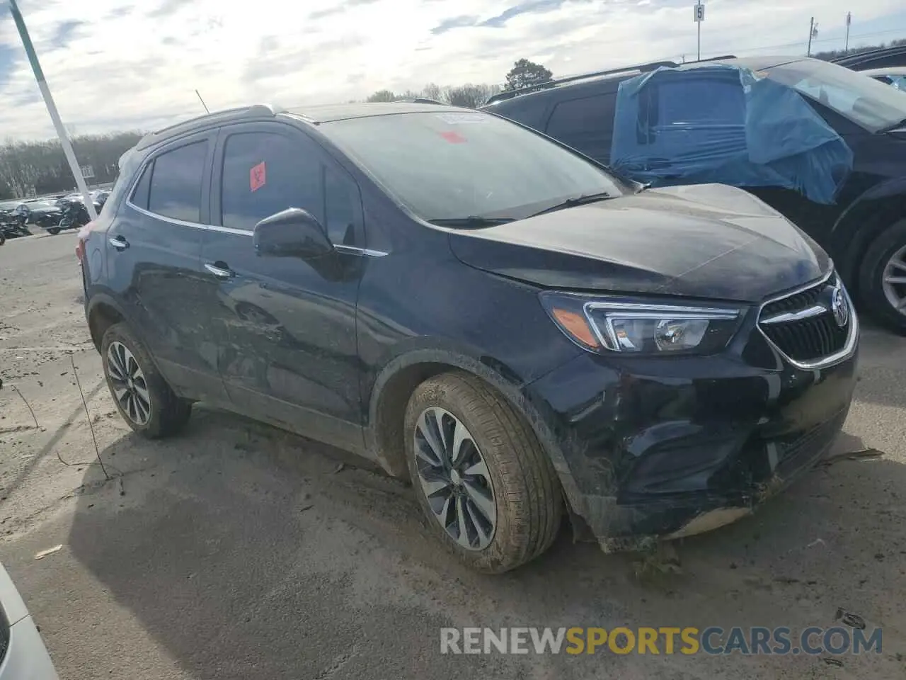 4 Фотография поврежденного автомобиля KL4CJESM1NB567198 BUICK ENCORE 2022