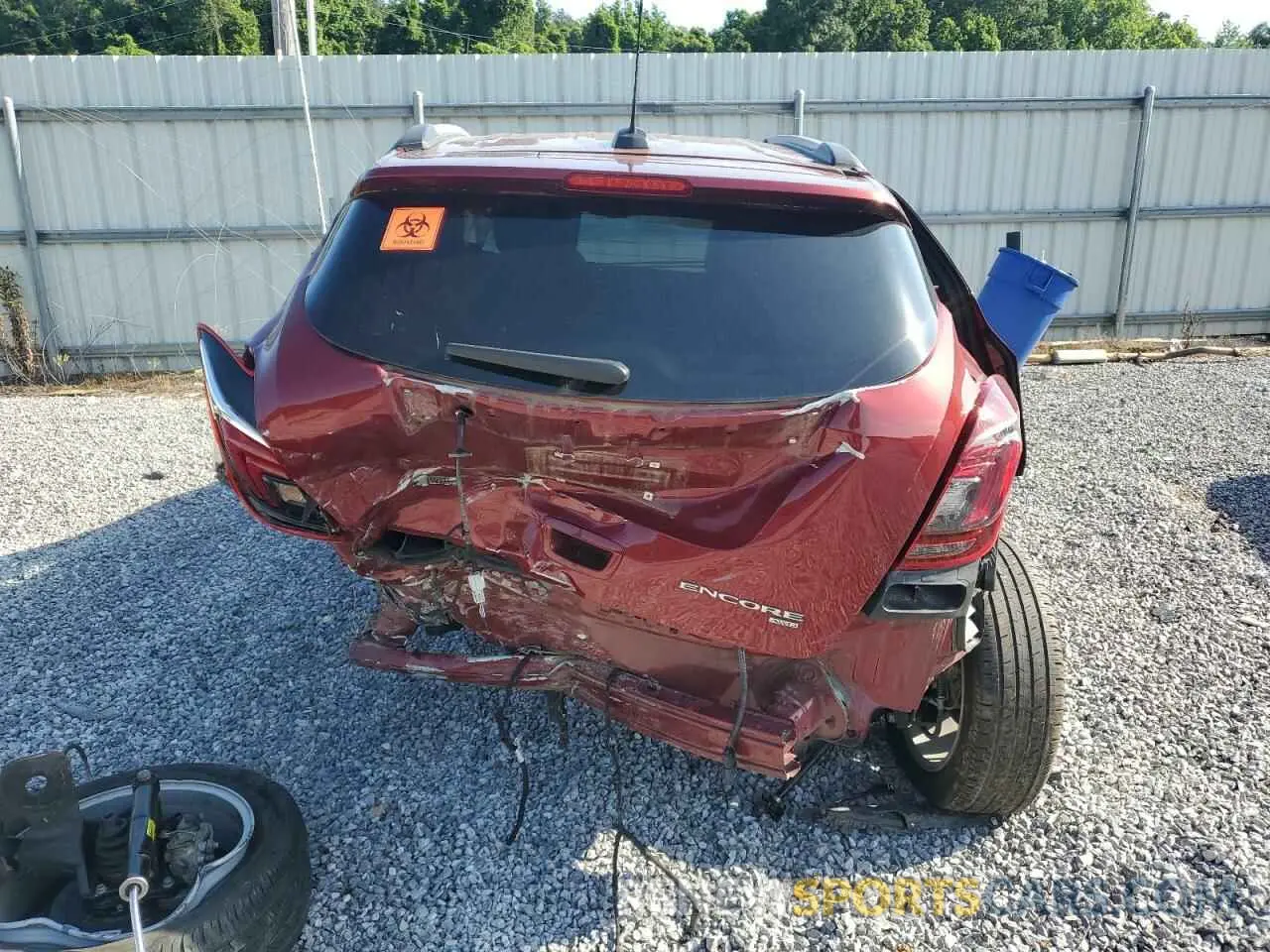 6 Photograph of a damaged car KL4CJESM3NB553237 BUICK ENCORE 2022