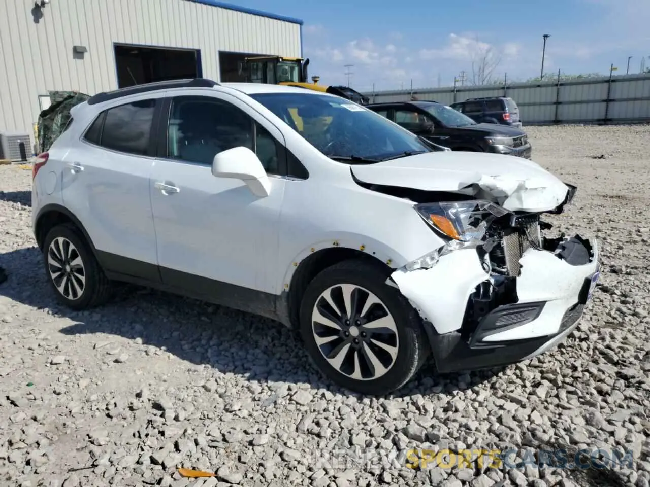 4 Фотография поврежденного автомобиля KL4CJESMXNB527346 BUICK ENCORE 2022