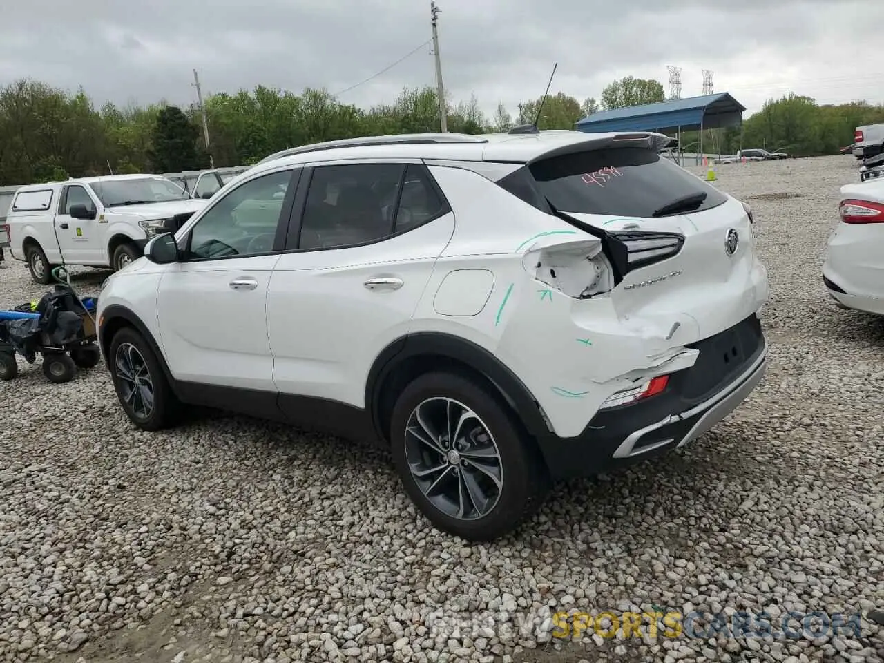 2 Фотография поврежденного автомобиля KL4MMDS25NB148548 BUICK ENCORE 2022