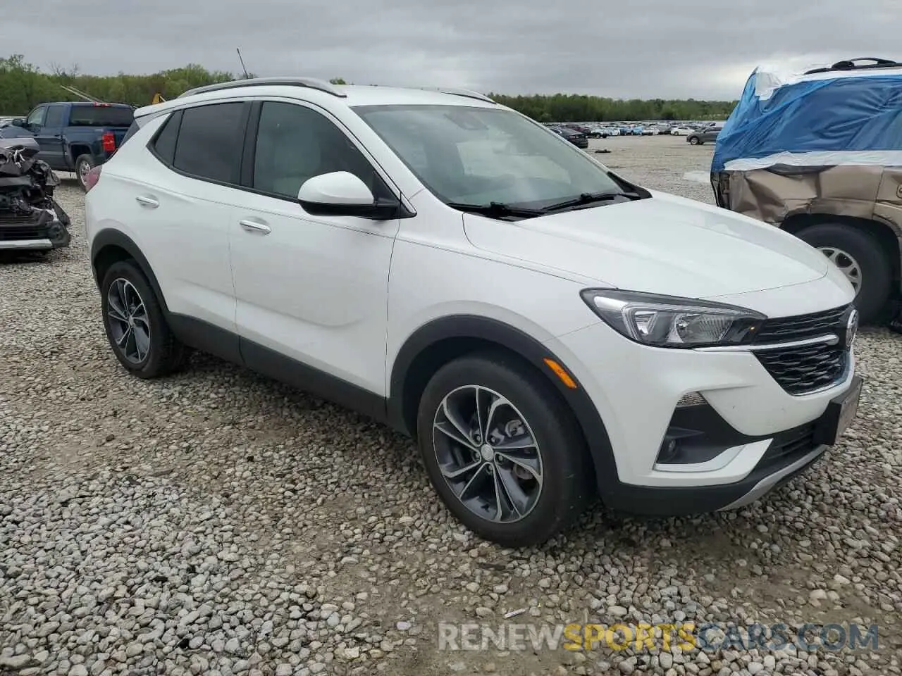 4 Фотография поврежденного автомобиля KL4MMDS25NB148548 BUICK ENCORE 2022