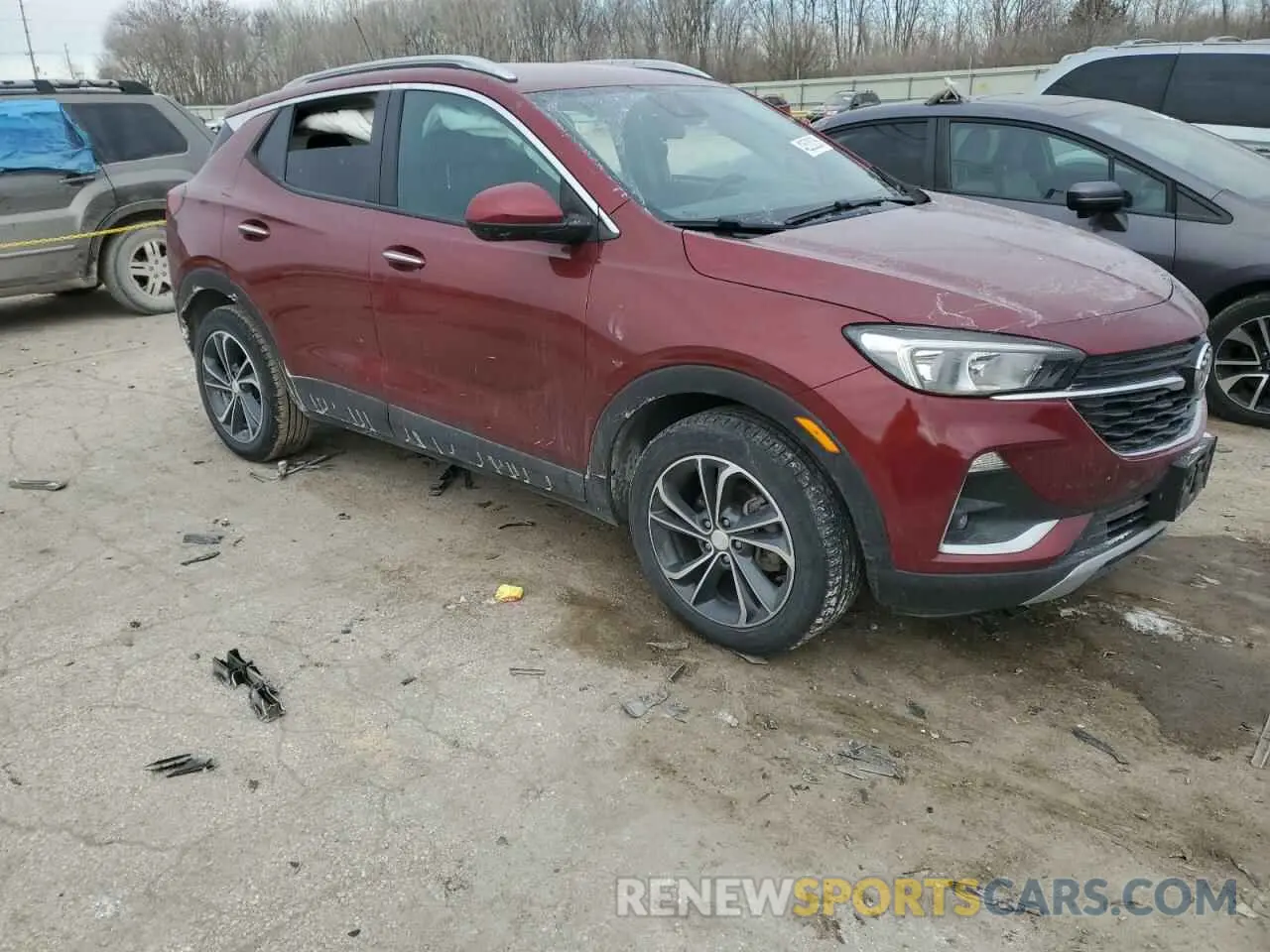 4 Фотография поврежденного автомобиля KL4MMDSL9NB021908 BUICK ENCORE 2022