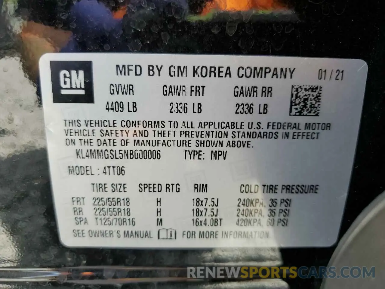 14 Фотография поврежденного автомобиля KL4MMGSL5NB000006 BUICK ENCORE 2022