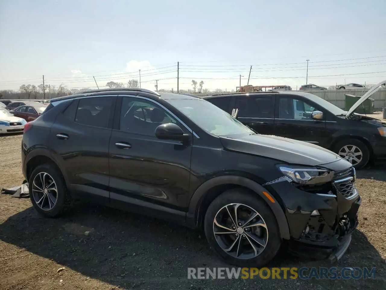 4 Фотография поврежденного автомобиля KL4MMGSL6NB138380 BUICK ENCORE 2022