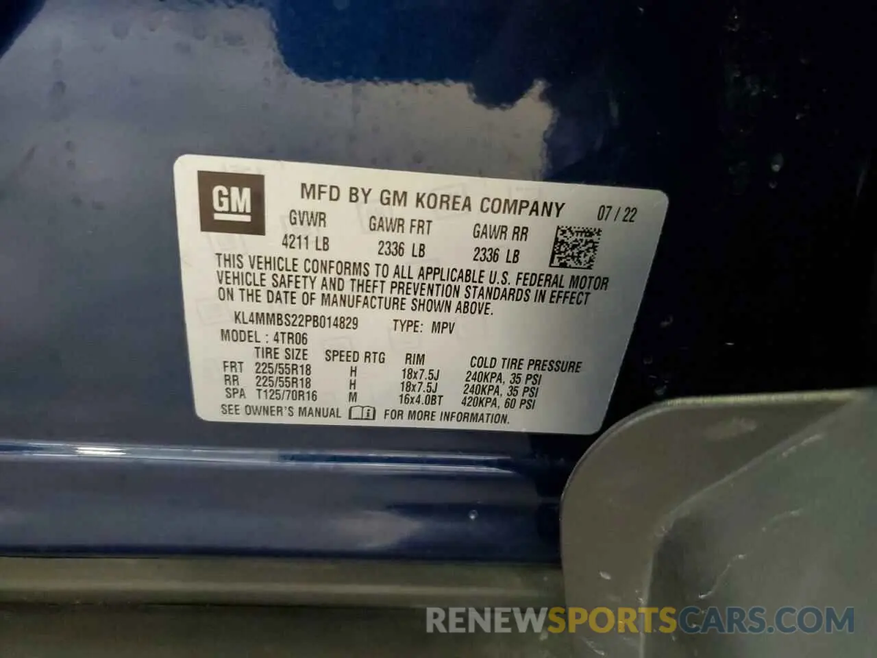 12 Фотография поврежденного автомобиля KL4MMBS22PB014829 BUICK ENCORE 2023