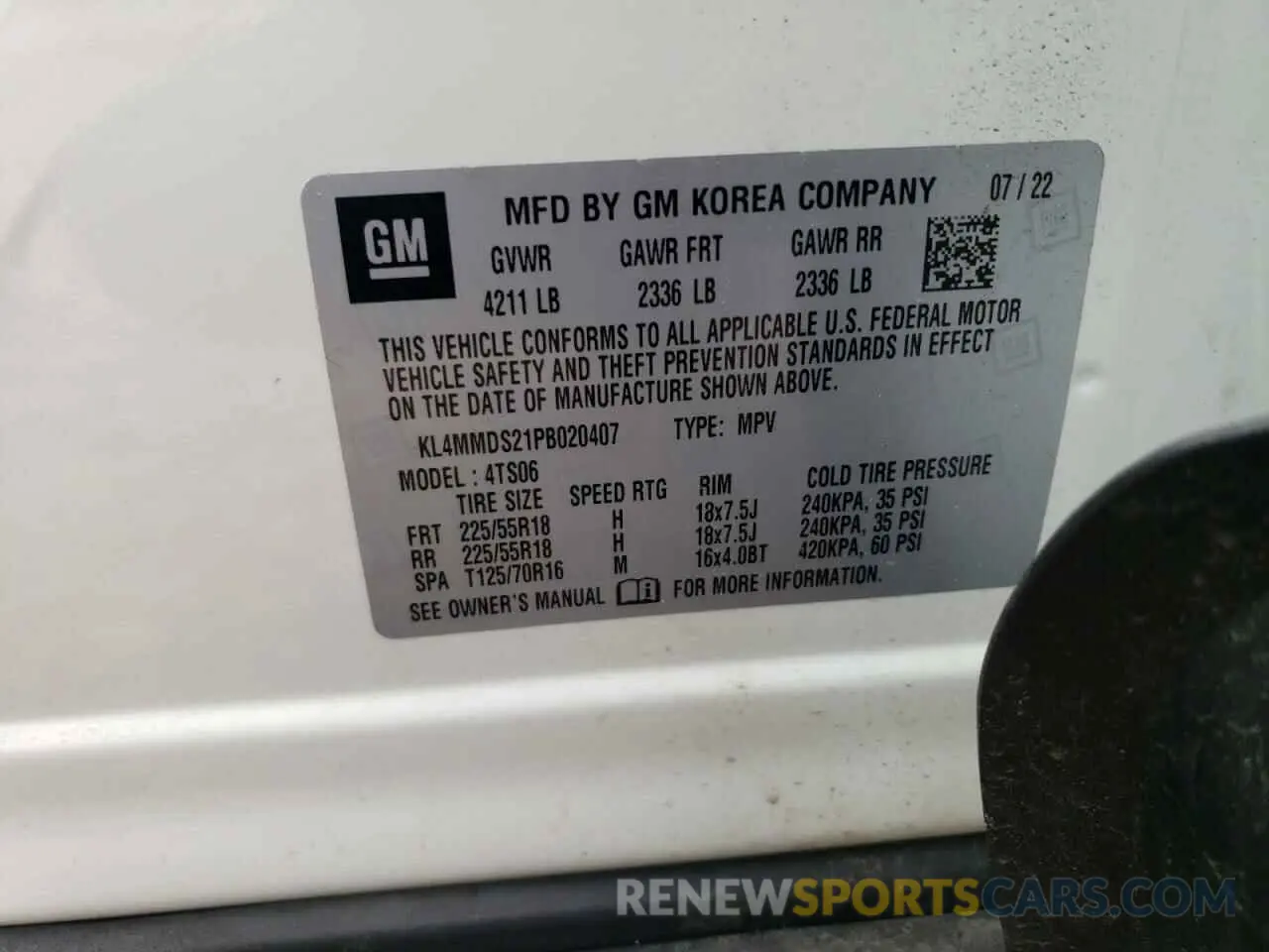 15 Фотография поврежденного автомобиля KL4MMDS21PB020407 BUICK ENCORE 2023