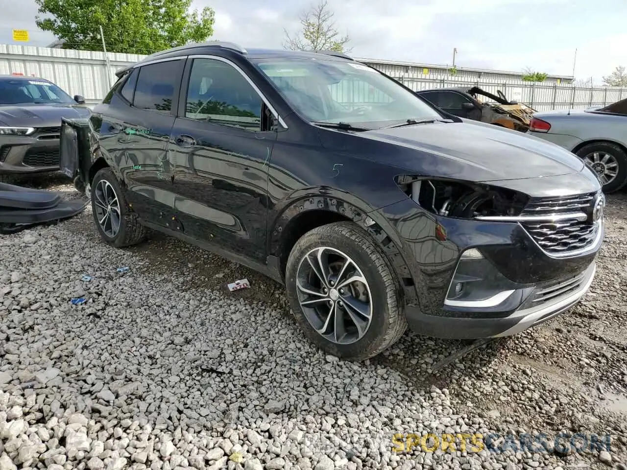 4 Фотография поврежденного автомобиля KL4MMDS27PB096231 BUICK ENCORE 2023