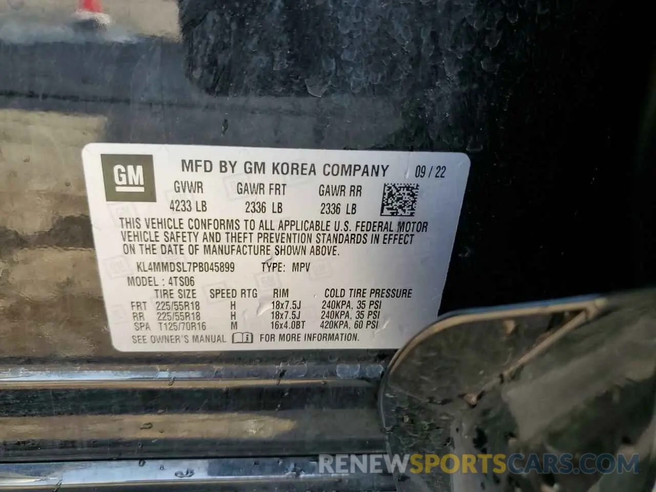 13 Фотография поврежденного автомобиля KL4MMDSL7PB045899 BUICK ENCORE 2023