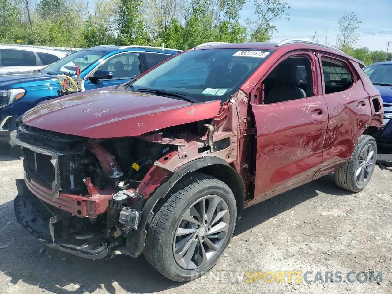 1 Фотография поврежденного автомобиля KL4MMESL8PB055945 BUICK ENCORE 2023