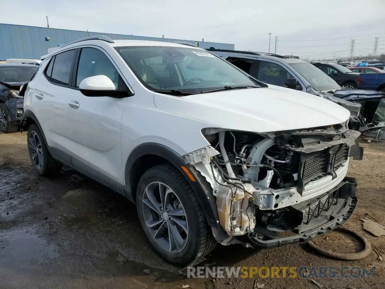4 Фотография поврежденного автомобиля KL4MMESL9PB143533 BUICK ENCORE 2023