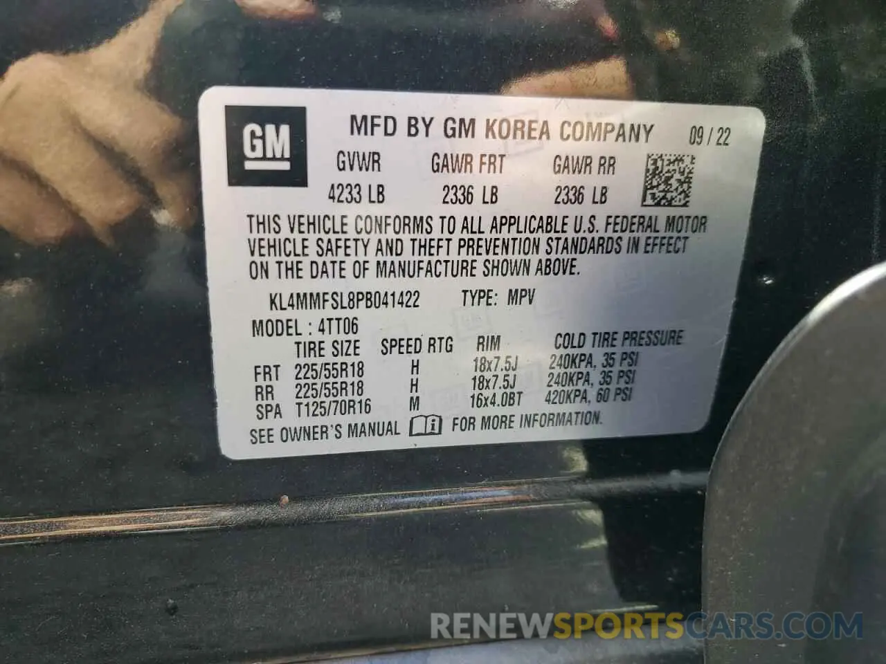 14 Фотография поврежденного автомобиля KL4MMFSL8PB041422 BUICK ENCORE 2023