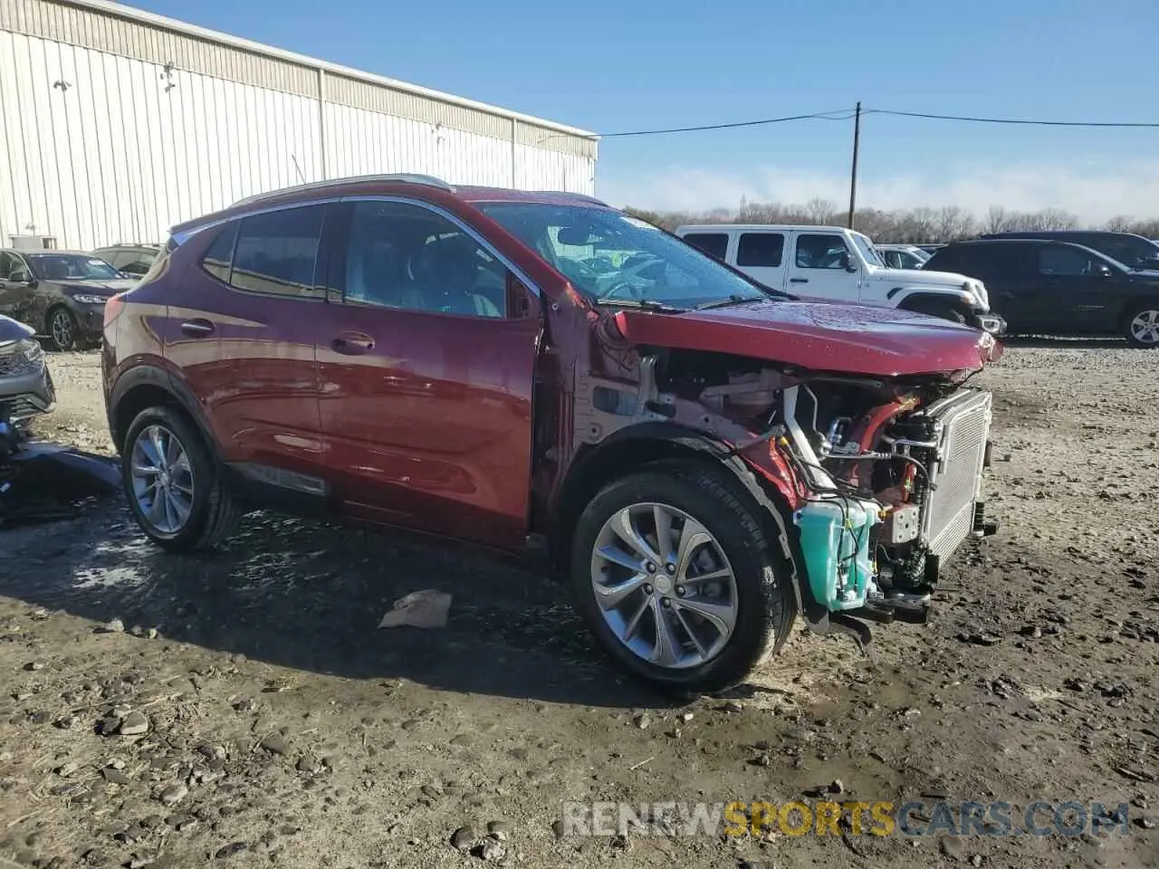 4 Фотография поврежденного автомобиля KL4MMFSL9PB112935 BUICK ENCORE 2023