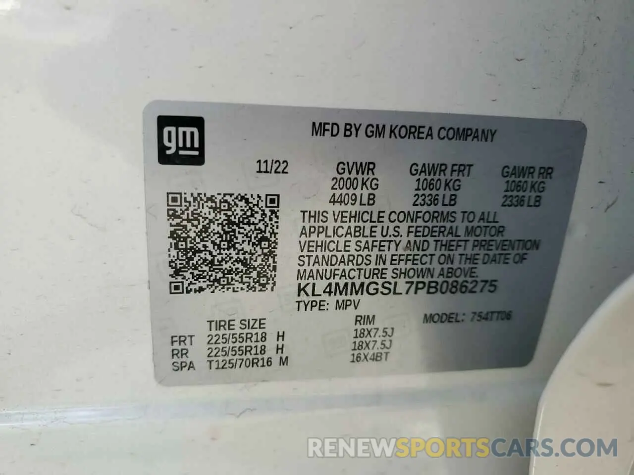 14 Photograph of a damaged car KL4MMGSL7PB086275 BUICK ENCORE 2023