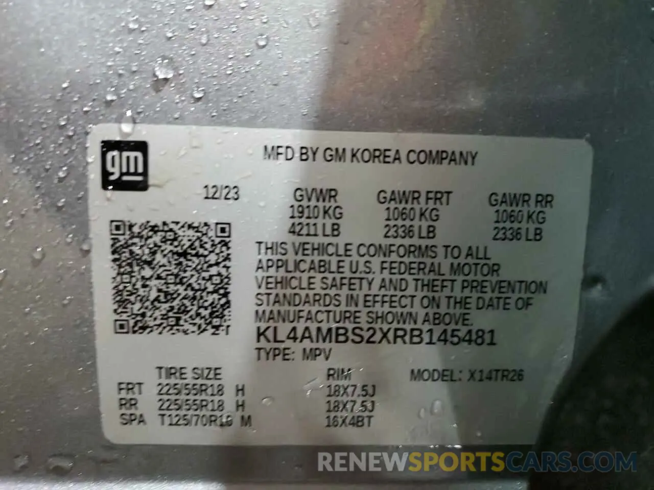 13 Фотография поврежденного автомобиля KL4AMBS2XRB145481 BUICK ENCORE 2024