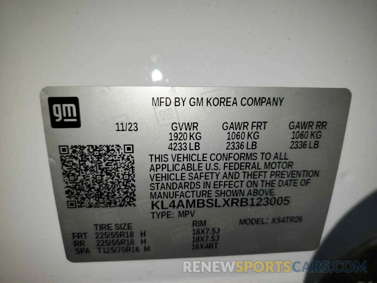 13 Фотография поврежденного автомобиля KL4AMBSLXRB123005 BUICK ENCORE 2024