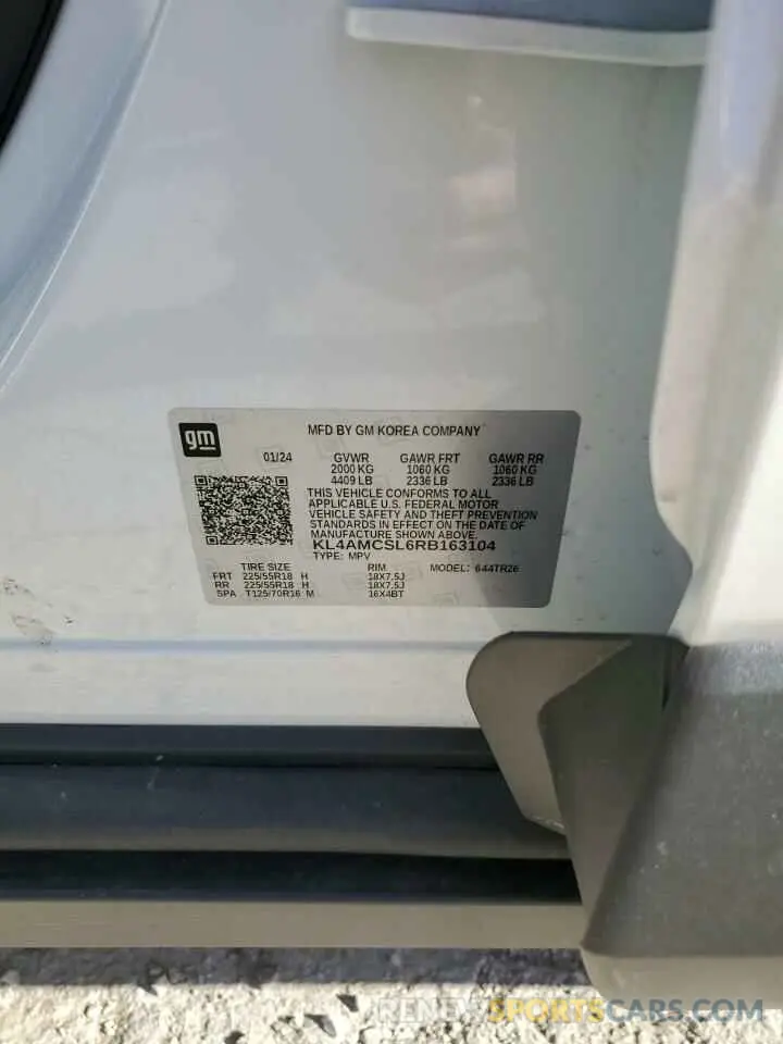 13 Photograph of a damaged car KL4AMCSL6RB163104 BUICK ENCORE 2024