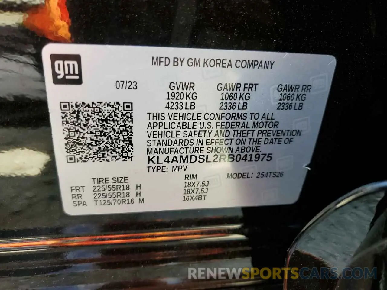 13 Фотография поврежденного автомобиля KL4AMDSL2RB041975 BUICK ENCORE 2024