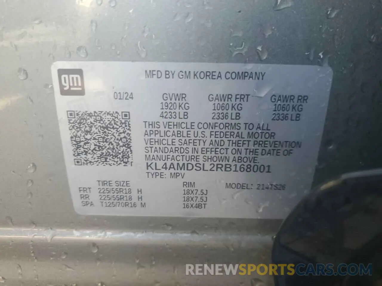 13 Photograph of a damaged car KL4AMDSL2RB168001 BUICK ENCORE 2024