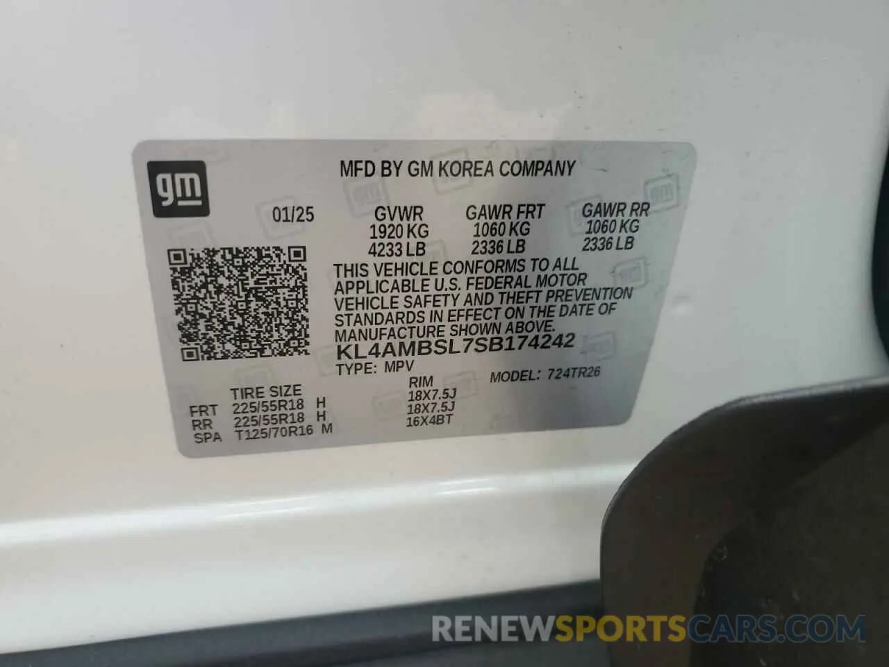 14 Фотография поврежденного автомобиля KL4AMBSL7SB174242 BUICK ENCORE 2025