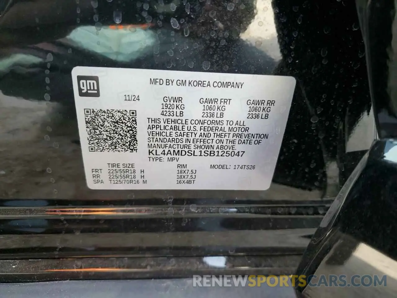 14 Photograph of a damaged car KL4AMDSL1SB125047 BUICK ENCORE 2025