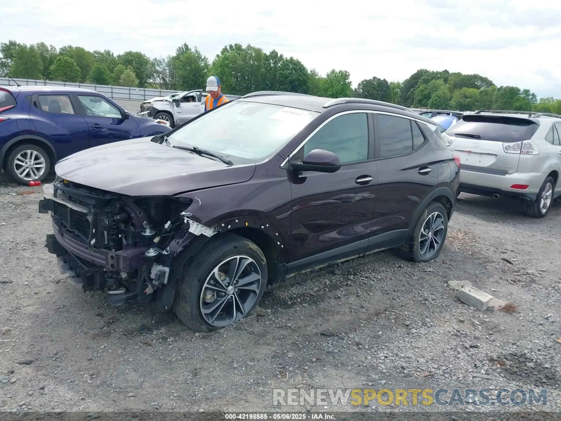 2 Фотография поврежденного автомобиля KL4MMESL8LB103664 BUICK ENCORE GX 2020
