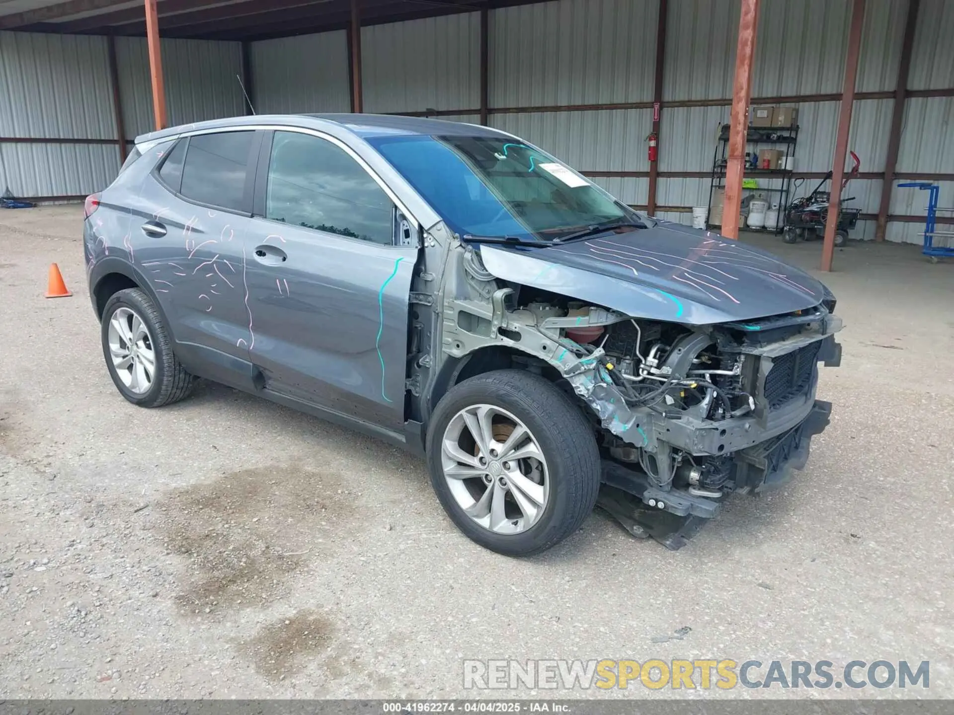 1 Фотография поврежденного автомобиля KL4MMBS24MB060240 BUICK ENCORE GX 2021