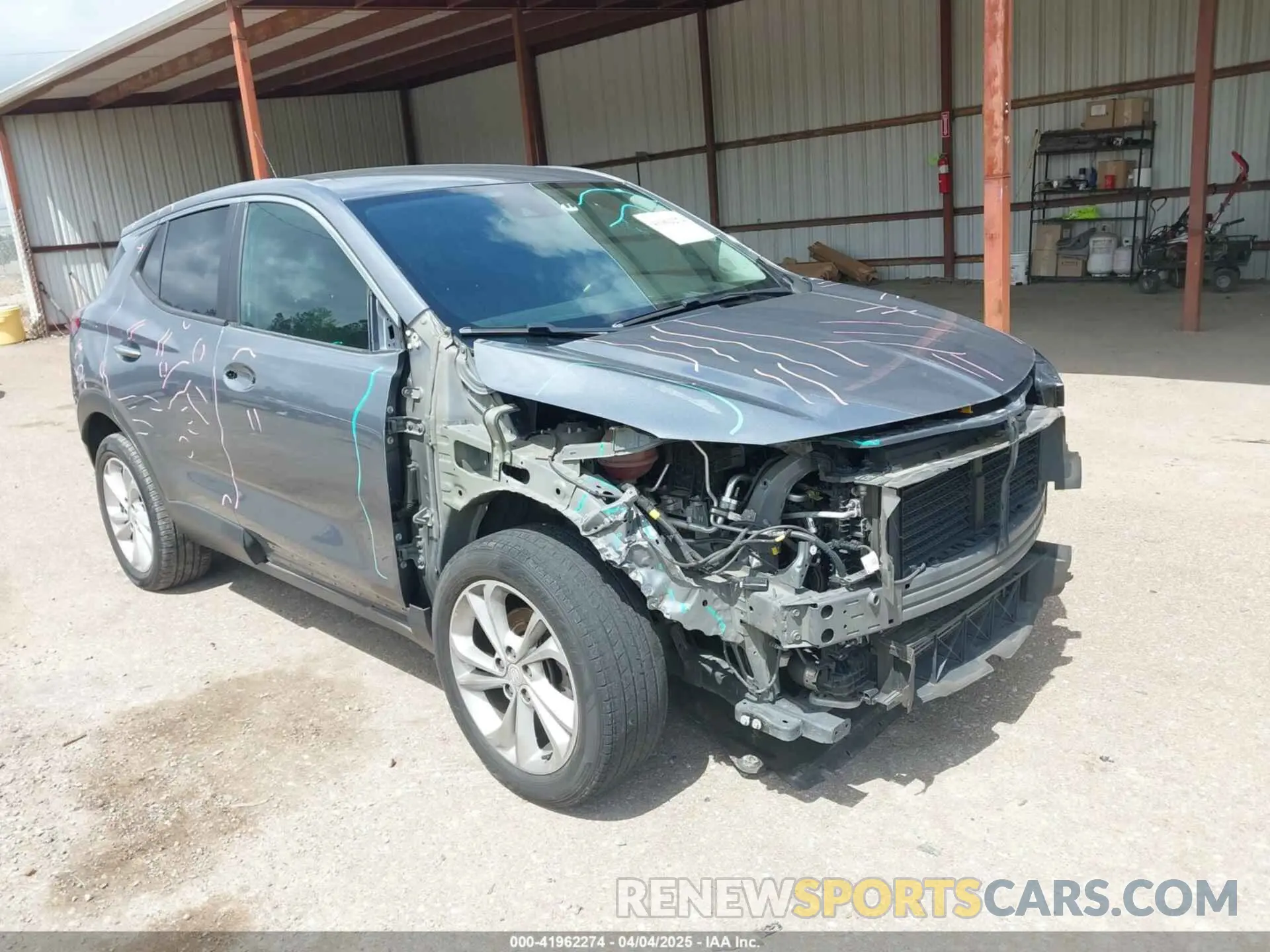 6 Фотография поврежденного автомобиля KL4MMBS24MB060240 BUICK ENCORE GX 2021