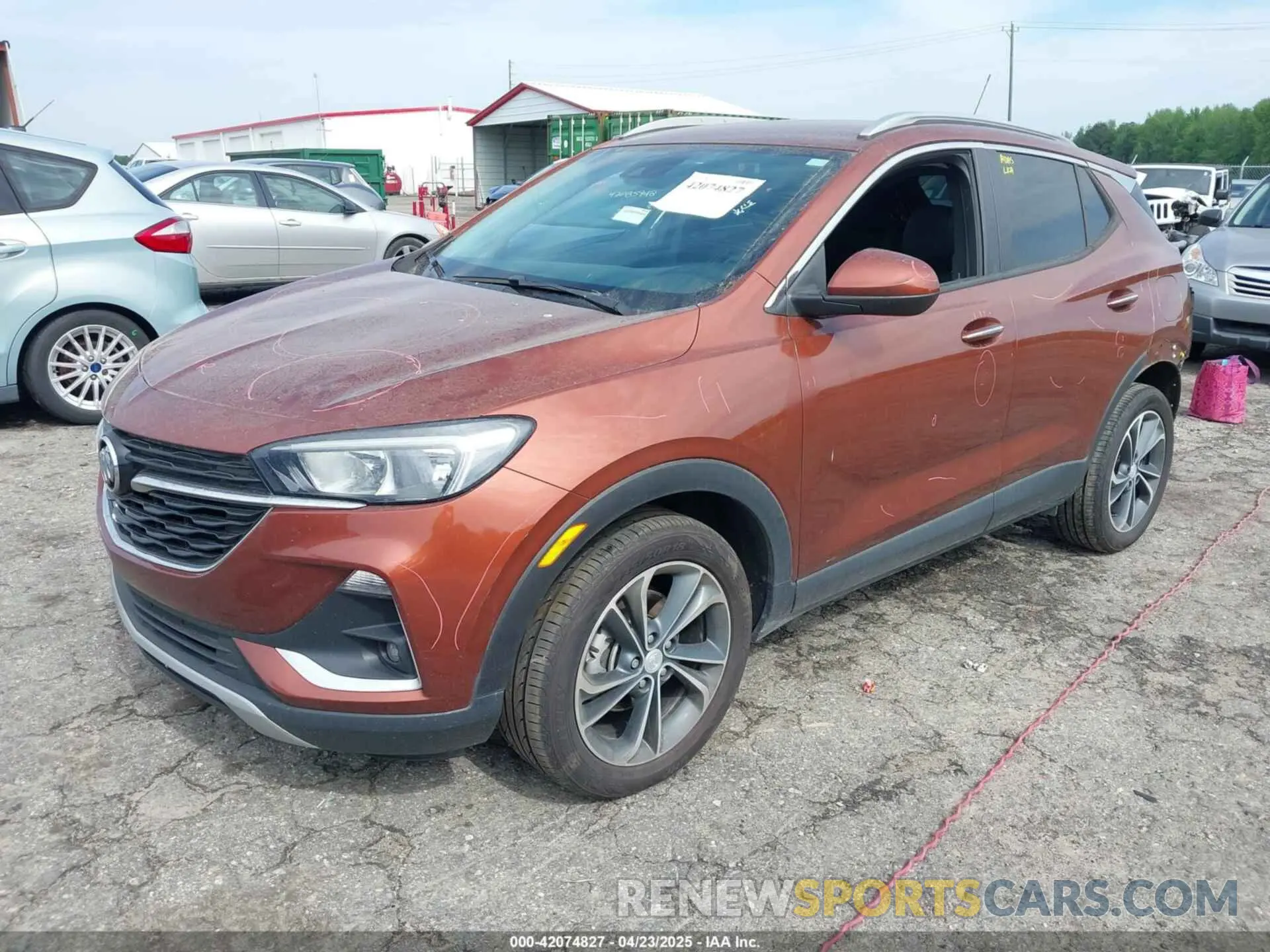 2 Фотография поврежденного автомобиля KL4MMDS25MB046956 BUICK ENCORE GX 2021