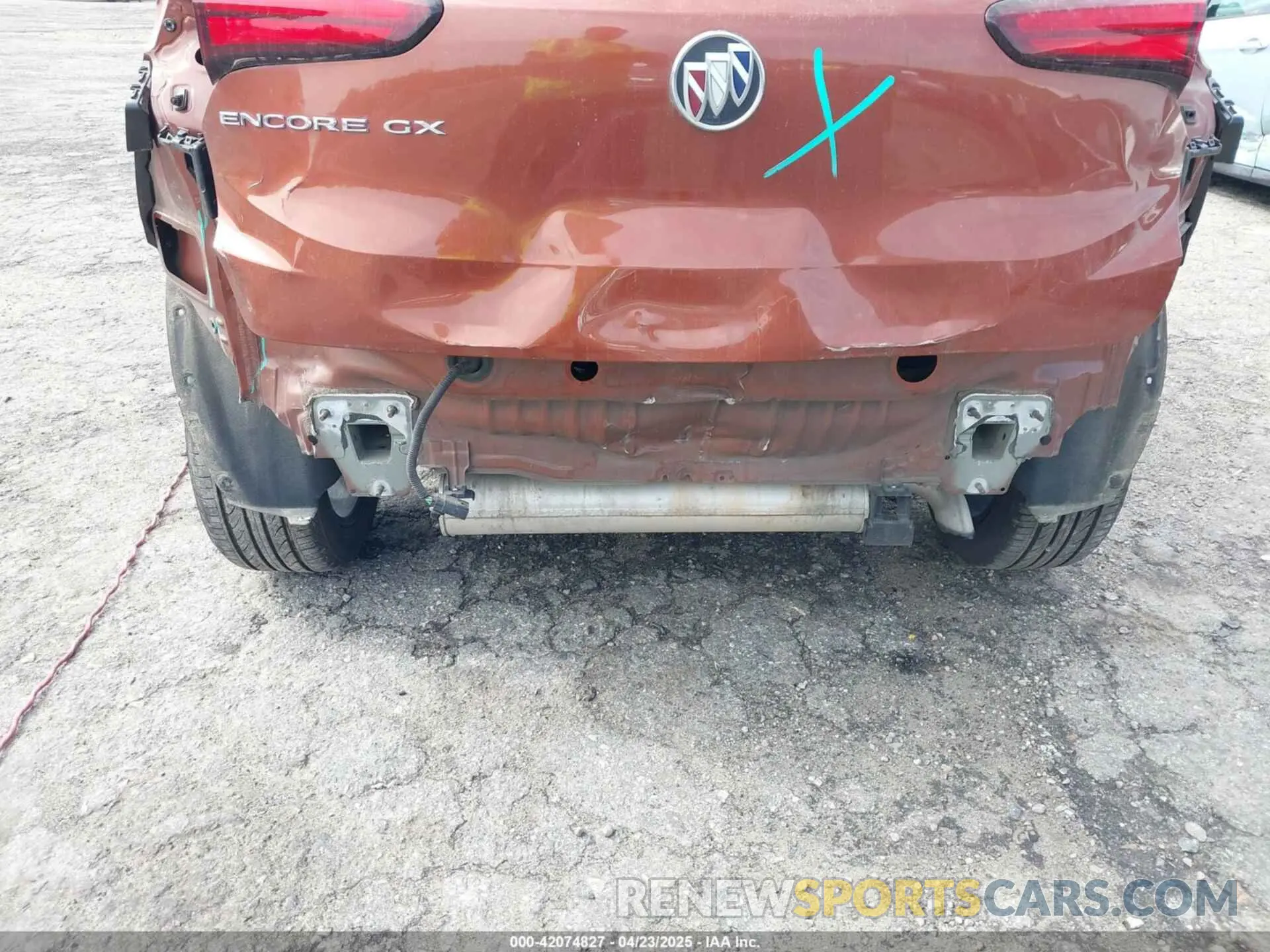6 Фотография поврежденного автомобиля KL4MMDS25MB046956 BUICK ENCORE GX 2021