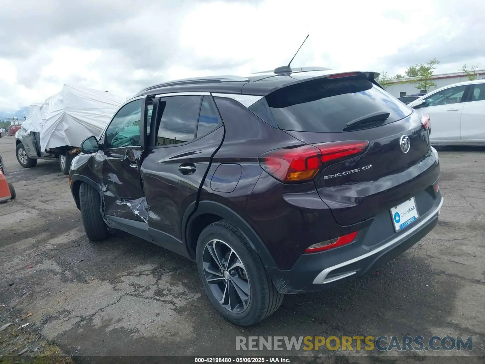 3 Фотография поврежденного автомобиля KL4MMDSL2MB151382 BUICK ENCORE GX 2021