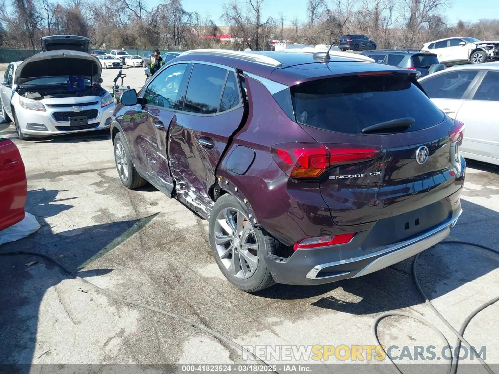 3 Photograph of a damaged car KL4MMFSL3MB143433 BUICK ENCORE GX 2021