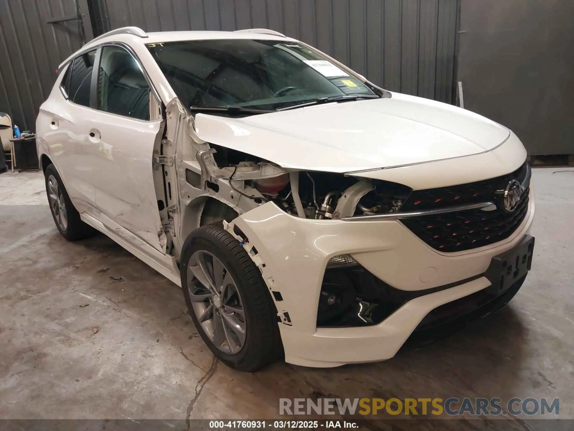 1 Фотография поврежденного автомобиля KL4MMDSL8NB144132 BUICK ENCORE GX 2022