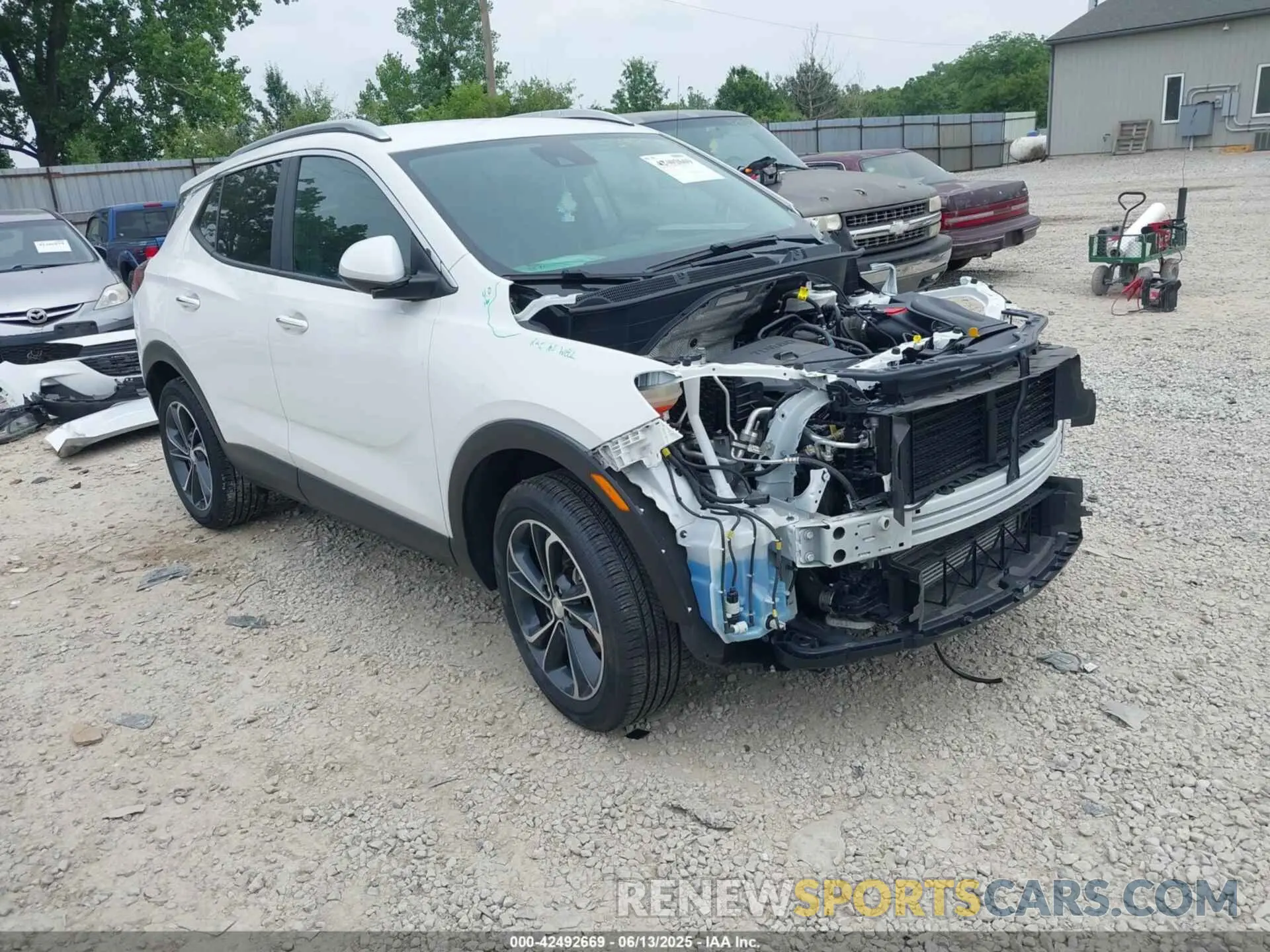 1 Photograph of a damaged car KL4MMESL1NB114332 BUICK ENCORE GX 2022