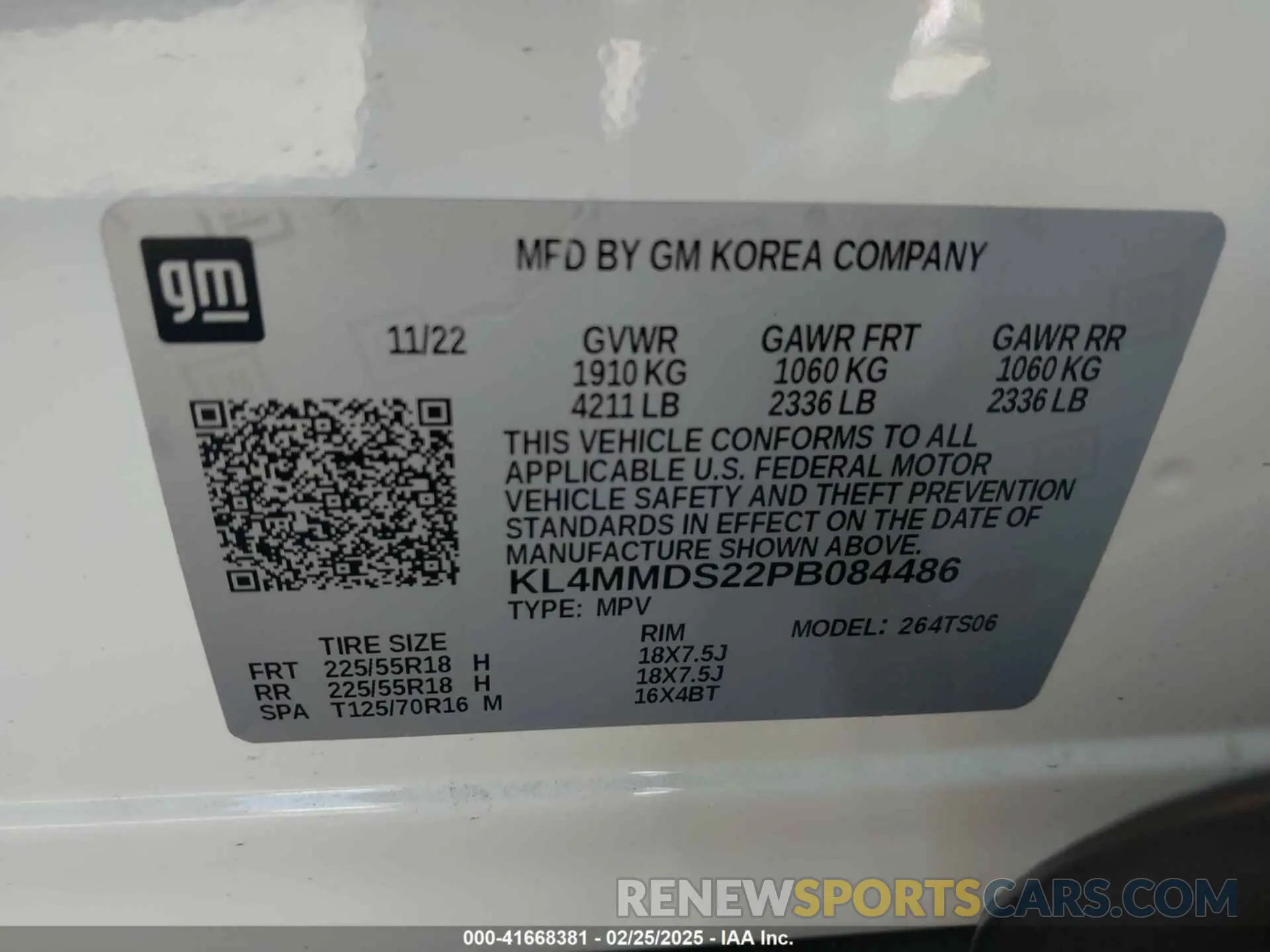 9 Photograph of a damaged car KL4MMDS22PB084486 BUICK ENCORE GX 2023