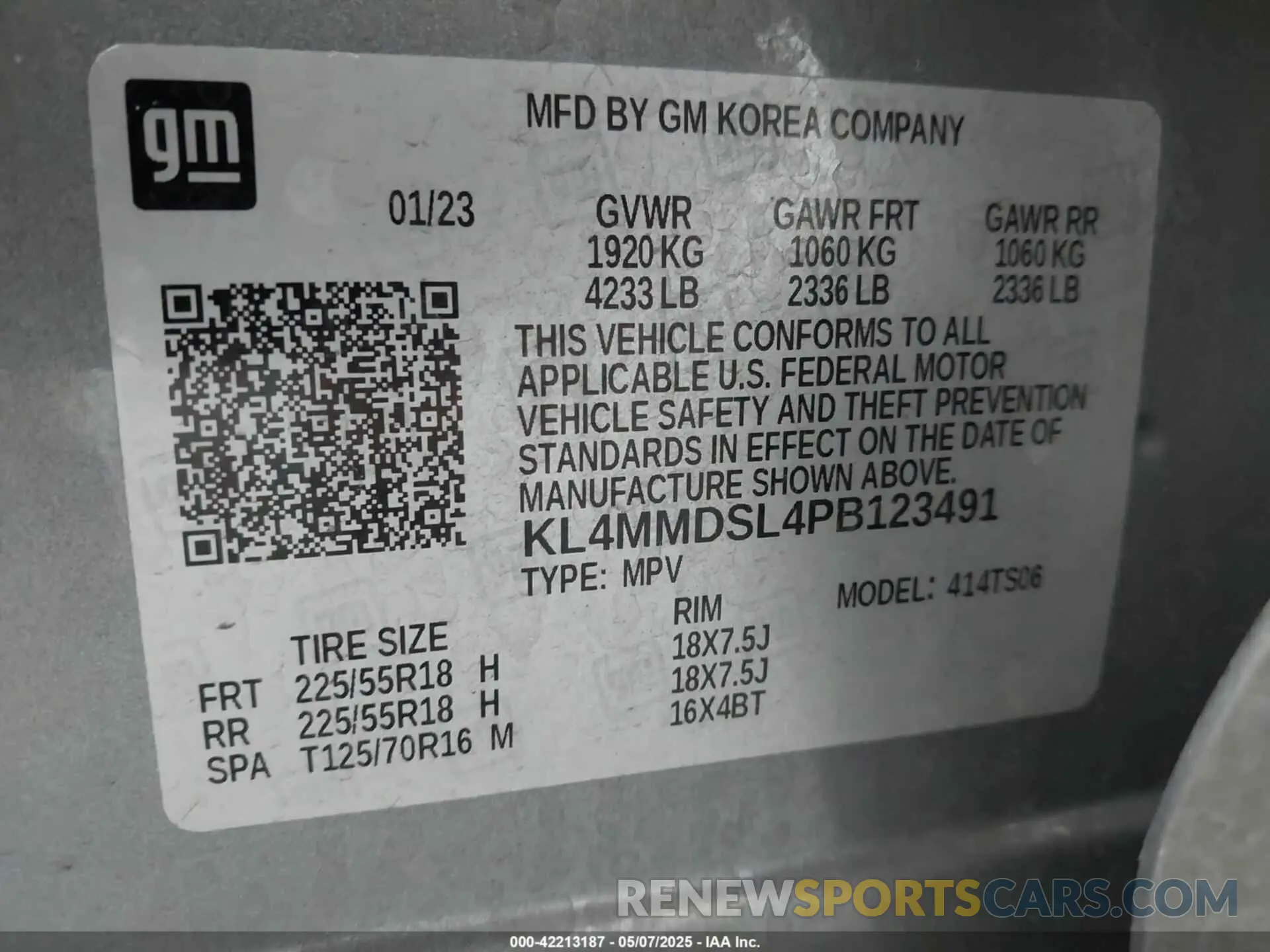 9 Photograph of a damaged car KL4MMDSL4PB123491 BUICK ENCORE GX 2023